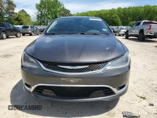 2015 Chrysler 200 C with VIN 1C3CCCCB7FN681230, listed as a Copart auction lot 54155555 with 129,652 mi miles and Clean Title. Bid and sale history available at carsss.com. Image 5.