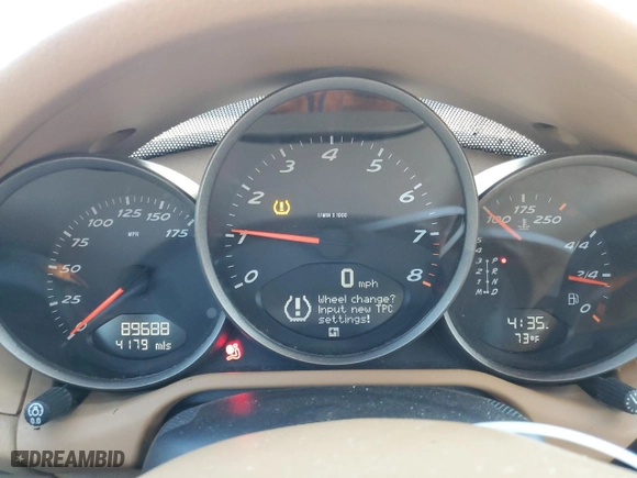 2007 Porsche Boxster with VIN WP0CA29887U711141, listed as a Copart auction lot 72948974 with 89,688 mi miles and Salvage Title. Bid and sale history available at carsss.com. Image 9.
