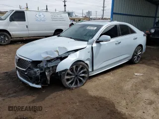 2021 Cadillac CT4 Premium Luxury z VIN 1G6D55RLXM0143415, wystawiony jako Copart lot #50053785 z przebiegiem 28 846 mil mil oraz Szkoda całkowita • Salvage title. Historia ofert i sprzedaży dostępna na DreamBid. Obrazek 1.