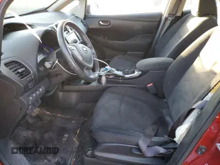 2015 Nissan LEAF SL with VIN 1N4AZ0CP7FC321033, listed as a Copart auction lot 42776715 with 53,700 mi miles and Salvage title. Bid and sale history available at DreamBid. Image 7.