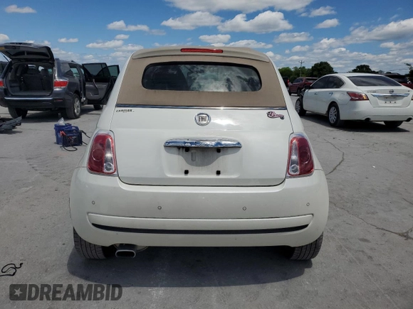 2015 FIAT 500 Pop with VIN 3C3CFFDR2FT501947, listed as a Copart auction lot 58386745 with 75,576 mi miles and Clean title. Bid and sale history available at DreamBid. Image 6.