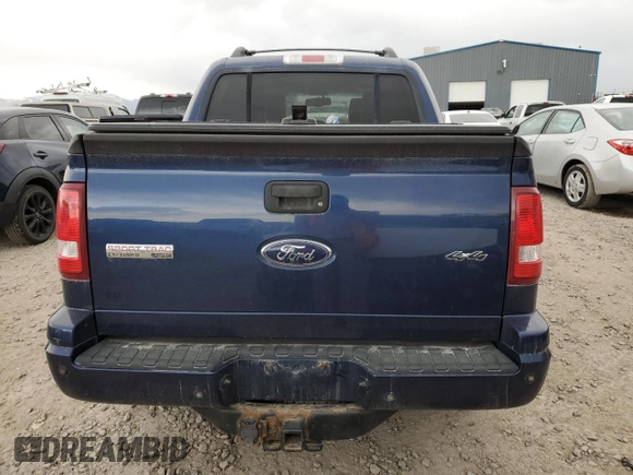 2008 Ford Explorer Sport Trac Limited with VIN 1FMEU53858UA21631, listed as a Copart auction lot 54077785 with Not provided miles and Salvage title. Bid and sale history available at DreamBid. Image 6.
