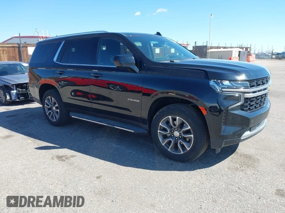 2023 Chevrolet Tahoe LS with VIN 1GNSKMKD1PR507609, listed as a IAAI auction lot 41591226 with 9,292 mi miles and . Bid and sale history available at DreamBid. Image 1.