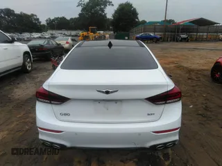 2018 Genesis G80 Sport with VIN KMHGN4JB2JU222617, listed as a IAAI auction lot 42419952 with 70,390 mi miles and . Bid and sale history available at DreamBid. Image 16.