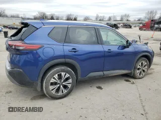 2022 Nissan Rogue SV with VIN 5N1BT3BB5NC716510, listed as a Copart auction lot 44305935 with 31,614 mi miles and Salvage Title. Bid and sale history available at carsss.com. Image 3.