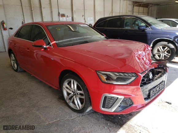 2020 Audi A4 Sedan Premium Plus with VIN WAUENAF40LN014461, listed as a Copart auction lot 69449762 with 21,968 mi miles. Bid and sale history available at carsss.com. Image 4.