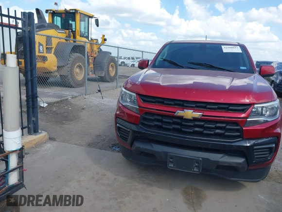 2021 Chevrolet Colorado 2WD LT with VIN 1GCGSCEN2M1125953, listed as a IAAI auction lot 42508823 with 106,215 mi miles and . Bid and sale history available at DreamBid. Image 12.