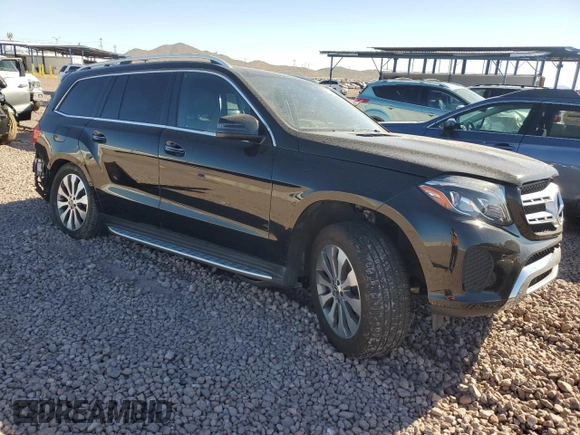 2018 Mercedes-Benz GLS 450 with VIN 4JGDF6EEXJB079198, listed as a Copart auction lot 71256604 with 90,111 mi miles and Salvage Title. Bid and sale history available at DreamBid. Image 4.