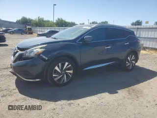 2016 Nissan Murano Platinum with VIN 5N1AZ2MG0GN153015, listed as a Copart auction lot 63136735 with 162,356 mi miles and Salvage title. Bid and sale history available at DreamBid. Image 1.