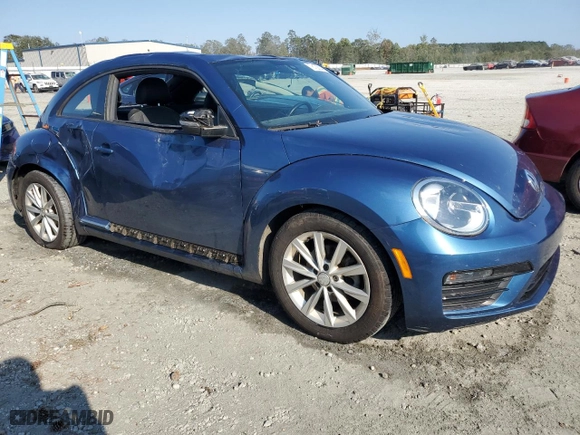 2018 Volkswagen Beetle S with VIN 3VWFD7AT4JM700857, listed as a Copart auction lot 76125604 with 75,560 mi miles and Salvage Title. Bid and sale history available at carsss.com. Image 4.