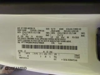 2019 Ford F-250 XL с VIN 1FT7W2B63KEG78824, выставлен на аукционе IAAI как лот 42119771 с пробегом 210 838 миль миль и . История ставок и продаж доступна на DreamBid. Изображение 9.