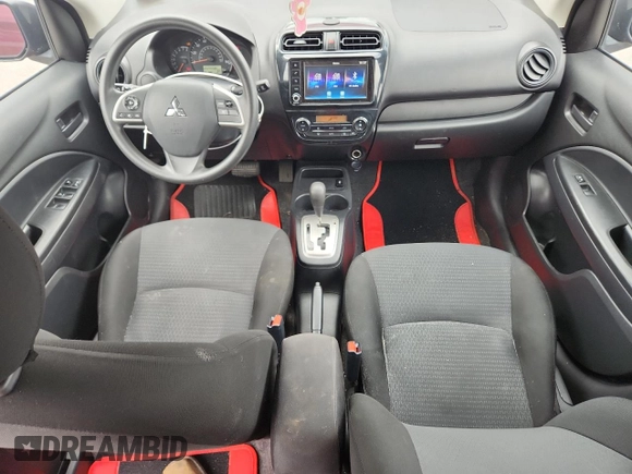 2021 Mitsubishi Mirage ES with VIN ML32FUFJXMHF00744, listed as a Copart auction lot 58791135 with 52,444 mi miles and Salvage title. Bid and sale history available at DreamBid. Image 8.