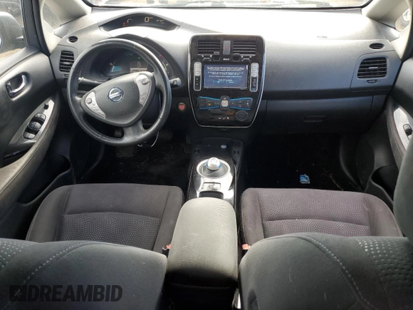 2015 Nissan LEAF SV with VIN 1N4AZ0CP5FC325081, listed as a Copart auction lot 62681513 with 90,329 mi miles. Bid and sale history available at carsss.com. Image 8.