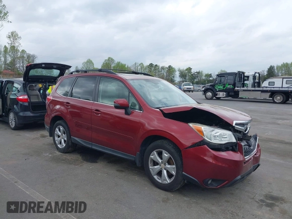 2014 Subaru Forester Touring z VIN JF2SJAPC5EH546511, wystawiony jako IAAI lot #41951564 z przebiegiem 111 726 mil mil oraz . Historia ofert i sprzedaży dostępna na DreamBid. Obrazek 1.