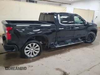 2019 Chevrolet Silverado 1500 High Country with VIN 1GCUYHED0KZ377463, listed as a Copart auction lot 83094554 with 162,921 mi miles and Salvage Title. Bid and sale history available at carsss.com. Image 3.