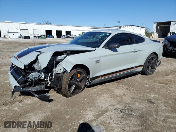 2022 Ford Mustang Mach 1 with VIN 1FA6P8R02N5550873, listed as a Copart auction lot 84325234 with 28,251 mi miles and Salvage title. Bid and sale history available at DreamBid. Image 1.