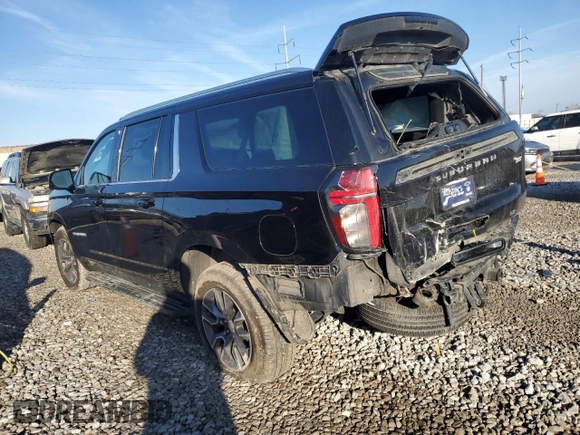 2023 Chevrolet Suburban LT z VIN 1GNSKCKDXPR113715, wystawiony jako Copart lot #47182825 z przebiegiem 195 338 mil mil oraz Szkoda całkowita • Salvage title. Historia ofert i sprzedaży dostępna na DreamBid. Obrazek 2.