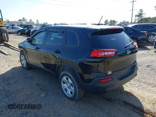 2016 Jeep Cherokee Sport with VIN 1C4PJLAB3GW274135, listed as a IAAI auction lot 40210694 with 141,989 mi miles and . Bid and sale history available at DreamBid. Image 3.