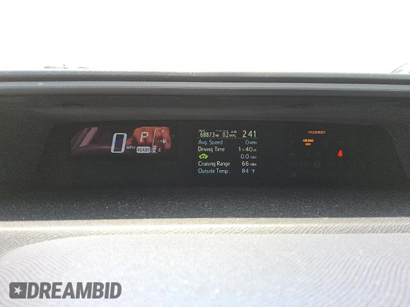 2016 Toyota Prius One with VIN JTDKDTB39G1121135, listed as a Copart auction lot 52136675 with 68,873 mi miles and Clean Title. Bid and sale history available at carsss.com. Image 9.