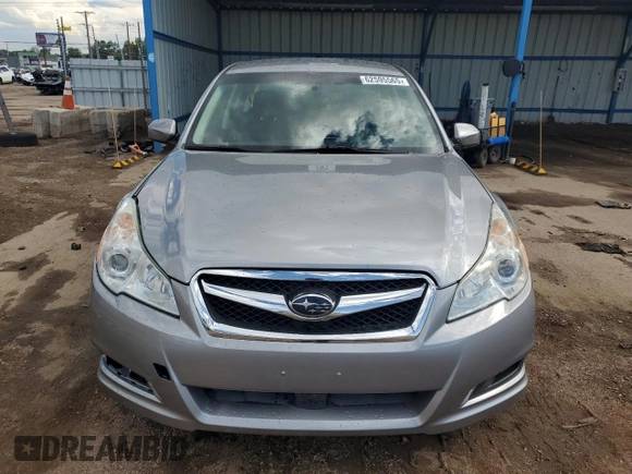 2010 Subaru Legacy Premium All-Weather Anniversary with VIN 4S3BMBF61A3223118, listed as a Copart auction lot 62595565 with 58,770 mi miles and Salvage title. Bid and sale history available at DreamBid. Image 5.