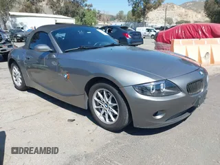 2004 BMW Z4 2.5i with VIN 4USBT33454LR66908, listed as a IAAI auction lot 42013003 with 71,368 mi miles and . Bid and sale history available at DreamBid. Image 1.