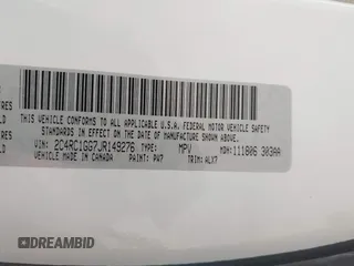 2018 Chrysler Pacifica Limited с VIN 2C4RC1GG7JR149276, выставлен на аукционе IAAI как лот 42118109 с пробегом 106 470 миль миль и . История ставок и продаж доступна на DreamBid. Изображение 9.