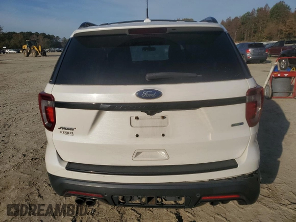 2018 Ford Explorer Sport with VIN 1FM5K8GT2JGA24836, listed as a Copart auction lot 81308714 with 141,483 mi miles and Salvage title. Bid and sale history available at DreamBid. Image 6.