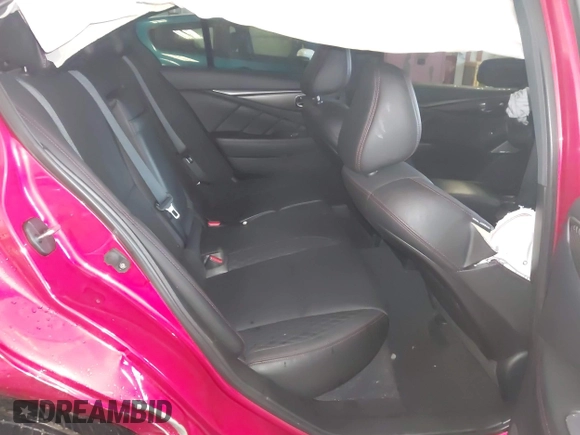 2021 Infiniti Q50 Red Sport 400 z VIN JN1FV7DR6MM881107, wystawiony jako IAAI lot #42370115 z przebiegiem 45 999 mil mil oraz . Historia ofert i sprzedaży dostępna na DreamBid. Obrazek 8.
