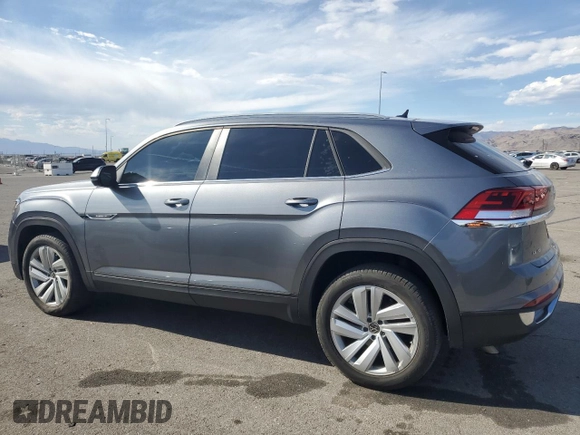 2021 Volkswagen Atlas SE with VIN 1V2HE2CA6MC215129, listed as a Copart auction lot 75023114 with 34,861 mi miles and Salvage title. Bid and sale history available at DreamBid. Image 2.