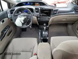 2012 Honda Civic EX with VIN 19XFB2F80CE053287, listed as a Copart auction lot 53332085 with 137,445 mi miles and Salvage Title. Bid and sale history available at DreamBid. Image 8.