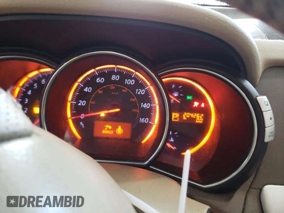 2010 Nissan Murano SL with VIN JN8AZ1MW0AW136050, listed as a Copart auction lot 56939964 with 204,262 mi miles and Salvage Title. Bid and sale history available at carsss.com. Image 9.