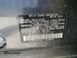 2019 Subaru Forester Premium with VIN JF2SKAECXKH552901, listed as a Copart auction lot 56133005 with 114,198 mi miles and Non repairable. Bid and sale history available at DreamBid. Image 13.