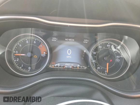 2019 Jeep Cherokee Trailhawk Elite with VIN 1C4PJMBX2KD311549, listed as a Copart auction lot 47108225 with 49,421 mi miles and Salvage Title. Bid and sale history available at carsss.com. Image 9.