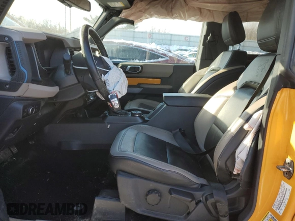 2022 Ford Bronco with VIN 1FMDE5CP7NLB42694, listed as a Copart auction lot 88515645 with 47,503 mi miles and Salvage Title. Bid and sale history available at DreamBid. Image 7.