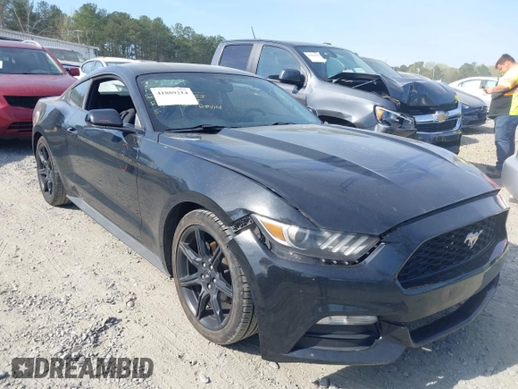 2017 Ford Mustang V6 with VIN 1FA6P8AMXH5342548, listed as a IAAI auction lot 41889214 with 89,960 mi miles and . Bid and sale history available at carsss.com. Image 1.