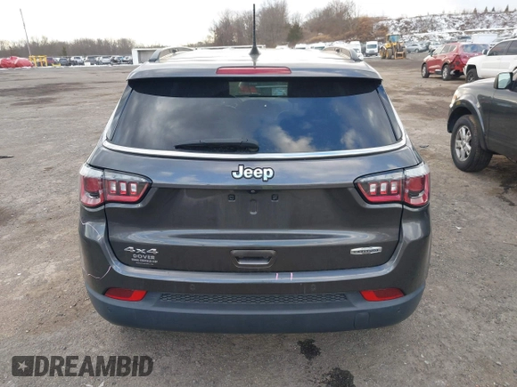 2019 Jeep Compass Latitude with VIN 3C4NJDBB1KT839413, listed as a IAAI auction lot 41437378 with 66,595 mi miles and . Bid and sale history available at DreamBid. Image 16.