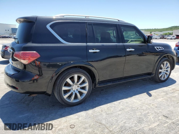 2014 Infiniti QX80 with VIN JN8AZ2NEXE9064208, listed as a Copart auction lot 57646125 with 181,361 mi miles and Clean title. Bid and sale history available at DreamBid. Image 3.