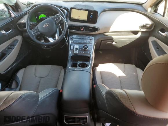 2023 Hyundai Santa Fe Hybrid Limited with VIN 5NMS5DA11PH018770, listed as a Copart auction lot 76145814 with 8,687 mi miles and Non Repairable. Bid and sale history available at carsss.com. Image 8.