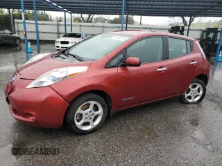 2015 Nissan LEAF SL with VIN 1N4AZ0CP8FC305147, listed as a Copart auction lot 49205135 with 77,521 mi miles and Salvage title. Bid and sale history available at DreamBid. Image 1.