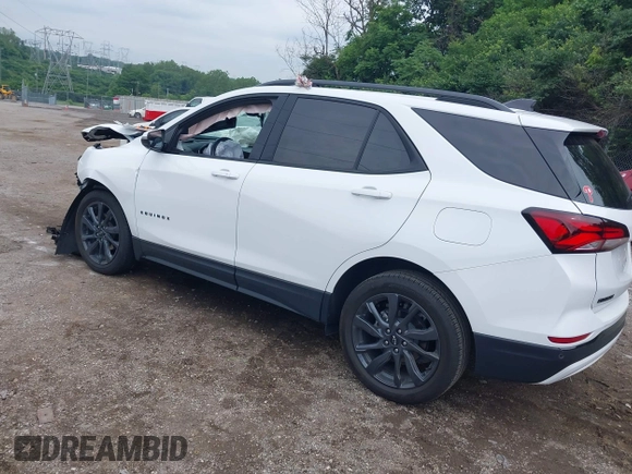 2024 Chevrolet Equinox RS with VIN 3GNAXMEG0RS221656, listed as a IAAI auction lot 42536858 with Not provided miles and . Bid and sale history available at DreamBid. Image 3.