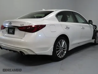 2018 Infiniti Q50 3.0t LUXE with VIN JN1EV7ARXJM442004, listed as a Copart auction lot 54444415 with 55,259 mi miles and Salvage Title. Bid and sale history available at carsss.com. Image 3.