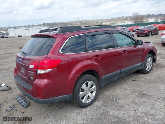 2011 Subaru Outback 3.6R Limited Pwr Moon with VIN 4S4BREKC6B2387854, listed as a IAAI auction lot 41924026 with 160,496 mi miles. Bid and sale history available at carsss.com. Image 4.