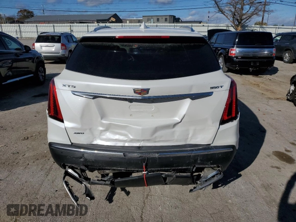 2023 Cadillac XT5 AWD Premium Luxury with VIN 1GYKNDR44PZ196239, listed as a Copart auction lot 79122674 with 20,226 mi miles and Salvage Title. Bid and sale history available at DreamBid. Image 6.