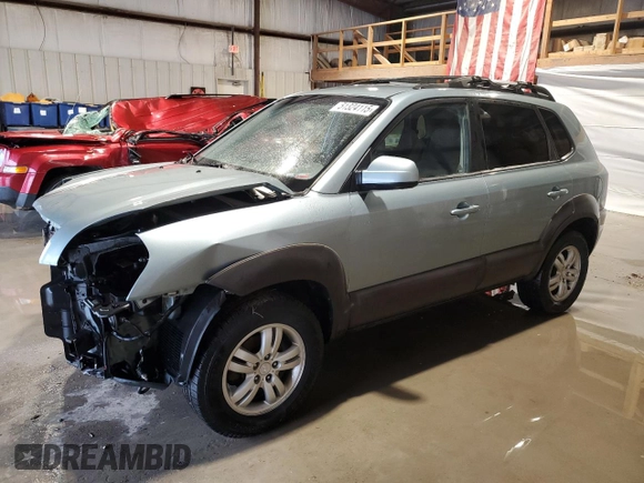 2007 Hyundai Tucson SE with VIN KM8JN12D27U491472, listed as a Copart auction lot 51324115 with 106,894 mi miles and Salvage Title. Bid and sale history available at carsss.com. Image 1.