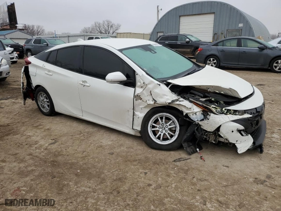 2017 Toyota Prius Prime Plus with VIN JTDKARFP6H3017202, listed as a Copart auction lot 43990975 with 142,080 mi miles and Salvage Title. Bid and sale history available at carsss.com. Image 4.