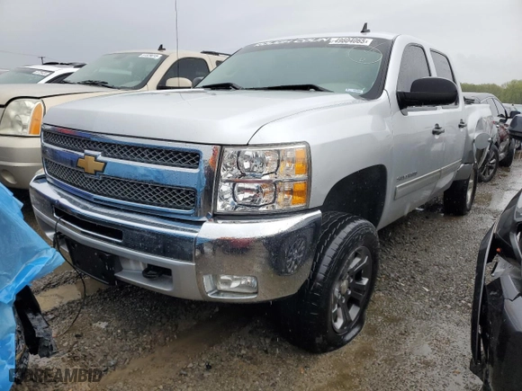 2012 Chevrolet Silverado 1500 LT with VIN 3GCPCSE04CG257513, listed as a Copart auction lot 49604065 with 132,489 mi miles and Salvage Title. Bid and sale history available at carsss.com. Image 1.