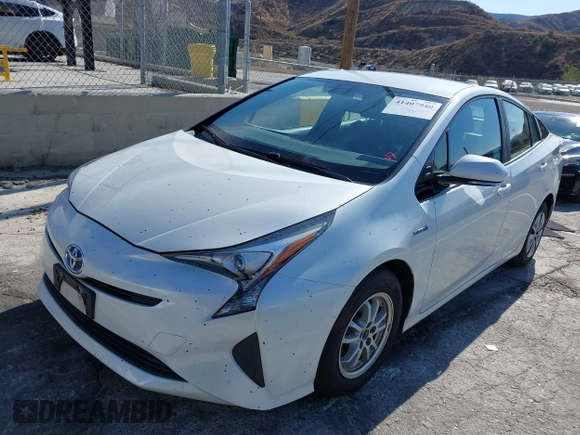 2016 Toyota Prius Four with VIN JTDKARFU4G3015856, listed as a IAAI auction lot 41407940 with 24,569 mi miles. Bid and sale history available at carsss.com. Image 2.