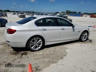 2015 BMW 5 Series 535i with VIN WBA5B1C54FG125819, listed as a Copart auction lot 48557755 with 85,106 mi miles and Clean Title. Bid and sale history available at carsss.com. Image 3.