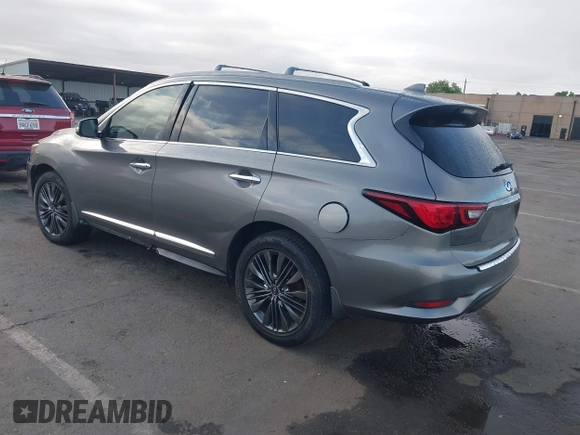 2019 Infiniti QX60 Pure z VIN 5N1DL0MN7KC522605, wystawiony jako IAAI lot #42257708 z przebiegiem 60 357 mil mil oraz . Historia ofert i sprzedaży dostępna na DreamBid. Obrazek 3.
