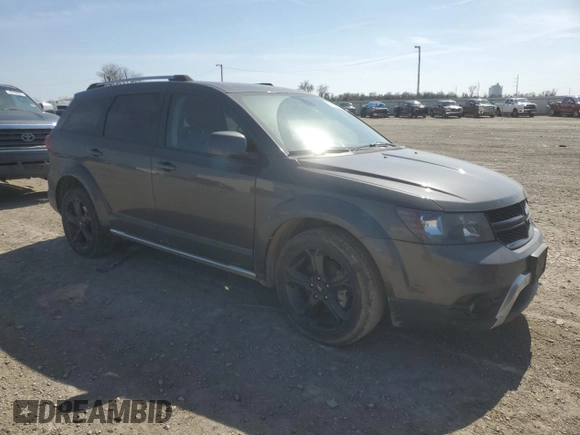 2019 Dodge Journey Crossroad with VIN 3C4PDCGBXKT798802, listed as a Copart auction lot 44128535 with 92,053 mi miles and Salvage Title. Bid and sale history available at DreamBid. Image 4.